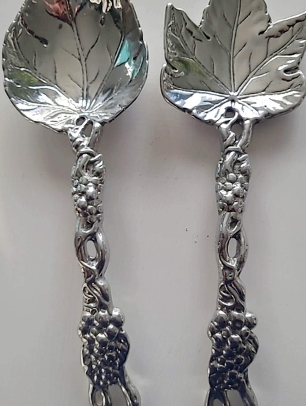 Arthur Court Grapevine Salad Tongs 11” Leaf Serving Utensils